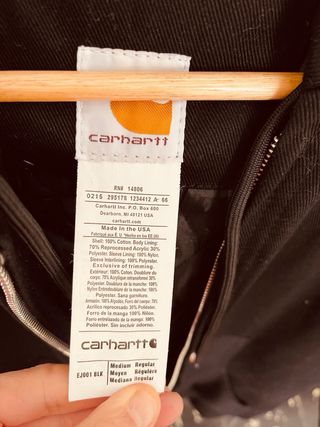 Chaqueta bomber Carhartt negra