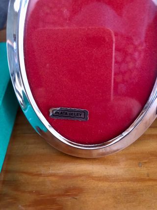 Portarretratos Ovalado Plata Plata de Ley