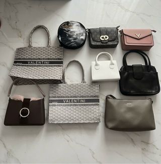 Lotto 9 Borse Donna Guess & Vintage / Lote Bolsos