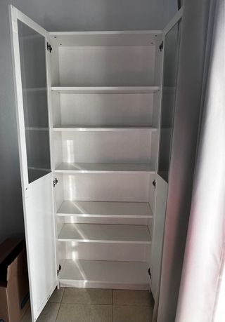 Vitrina Ikea Billy/Oxberg Blanca