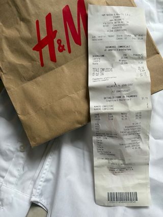 Camicia H&M Slim Fit  Taglia M Easy Iron