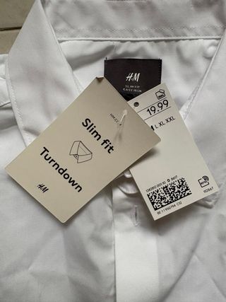 Camicia H&M Slim Fit  Taglia M Easy Iron