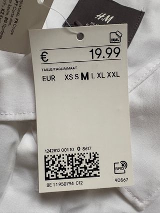 Camicia H&M Slim Fit  Taglia M Easy Iron