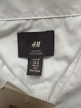 Camicia H&M Slim Fit  Taglia M Easy Iron