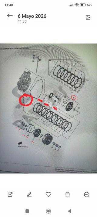 Embrague Antirebote Yamaha MT07/XSR700/Tracer7