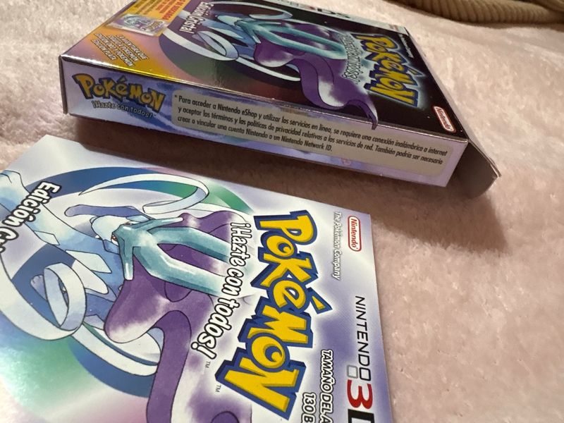 Pokémon Cristal 3DS - Caja e inserto afbeelding 2