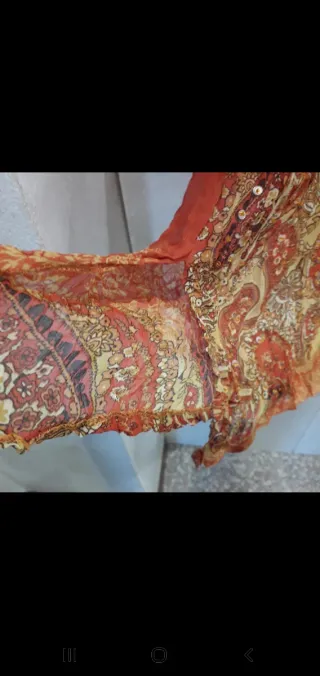 Túnica Vestitino fantasia oro arancio taglia unica