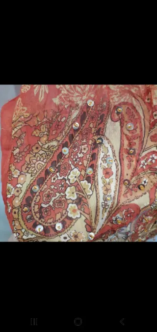 Túnica Vestitino fantasia oro arancio taglia unica