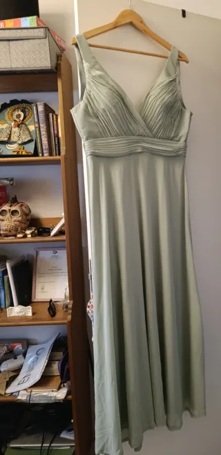 Vestido de fiesta verde