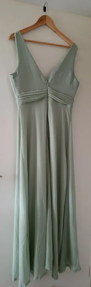 Vestido de fiesta verde