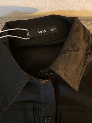 Vestido camisero Mango negro talla S