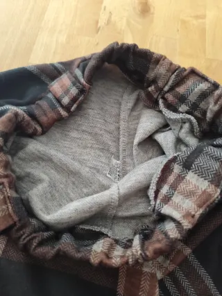 Pantaloni scozzesi a gamba ampia