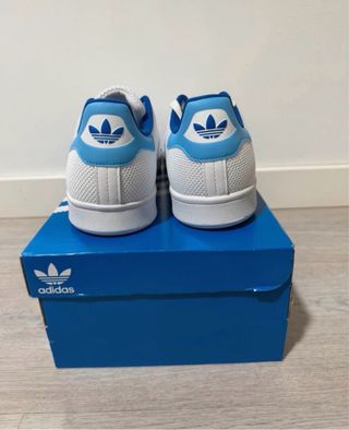 Zapatillas Adidas Stan Smith Blancas y Azules