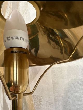 Coppia Lampade Anna Lari Oro Metallo