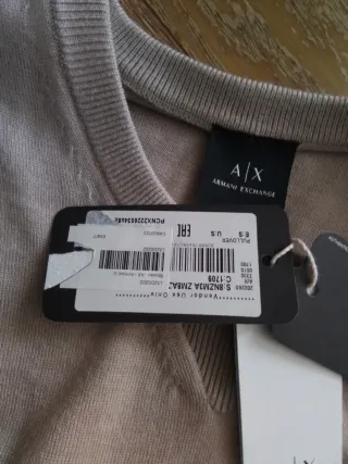 Armani Exchange Pullover Tg. S Beige