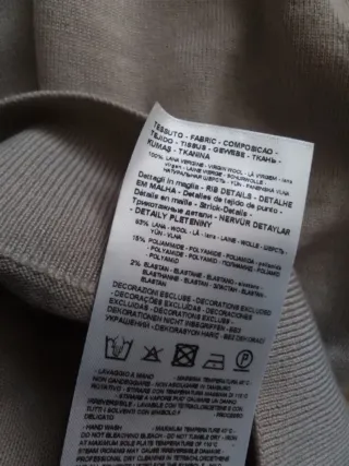 Armani Exchange Pullover Tg. S Beige