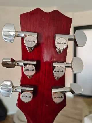 Guitarra Samick San 450 CH Roja
