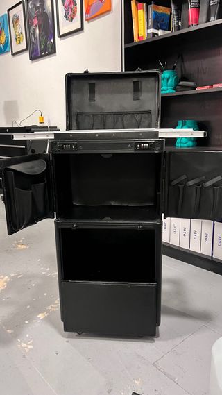 Maleta Polipiel Peluquería Negra