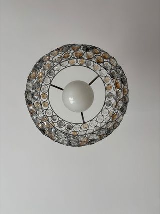 Lámpara colgante cristal dormitorio