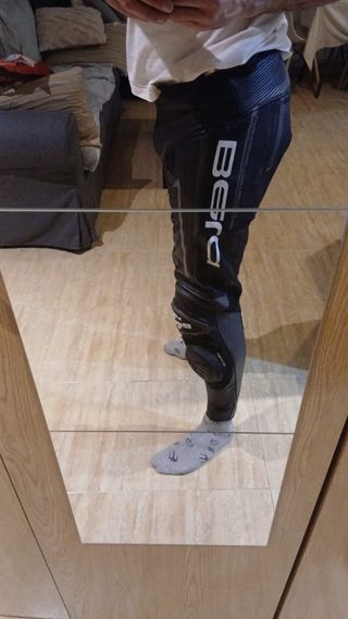 Pantalones de cuero para moto Bela