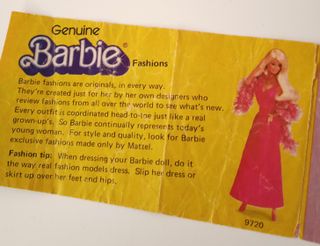 Catalogo Pieghevole Barbie 1976