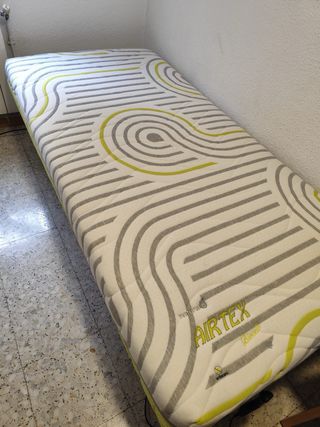 Cama Articulada Metálica y Colchon 90cm