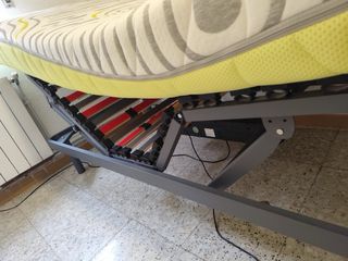 Cama Articulada Metálica y Colchon 90cm