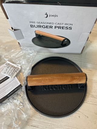 Prensa Hamburguesas Joeji's Kitchen Hierro Fundido