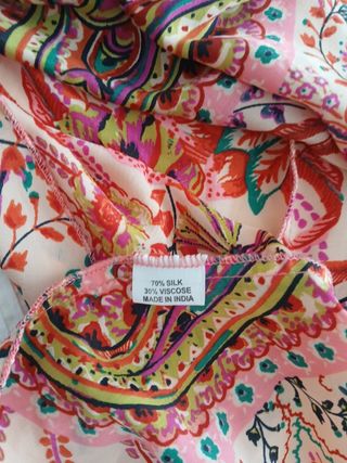 Vestido étnico estampado talla única