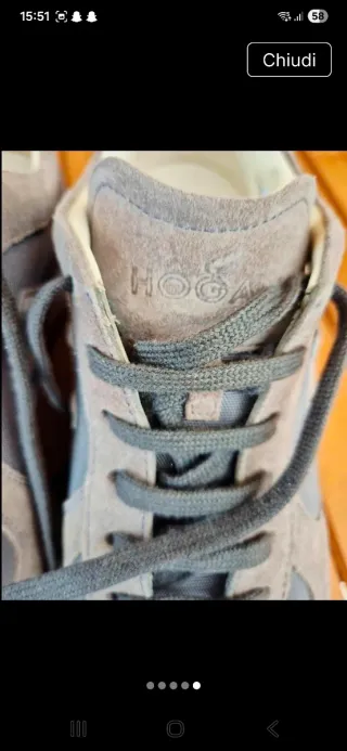 Scarpe Hogan Beige/Grigie taglia ( 7 1/2 )