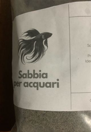 Sabbia per acquario