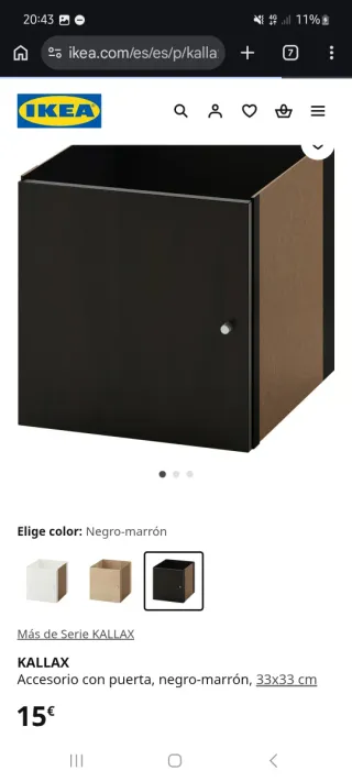 Kallax 2x2 con puertas y cajones