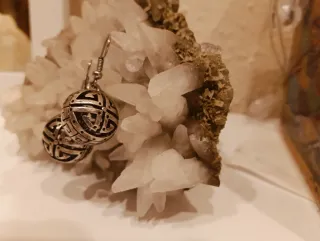 Lote de 4 pares de pendientes de acero