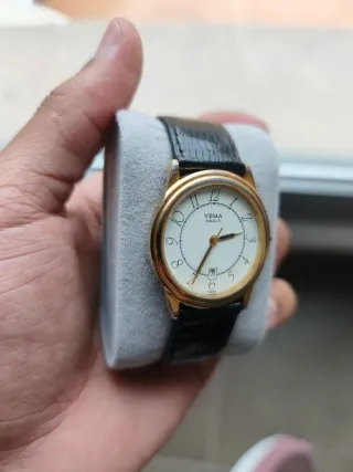 Reloj Yema Paris Dorado y Blanco