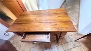 Mesa escritorio antigua de madera