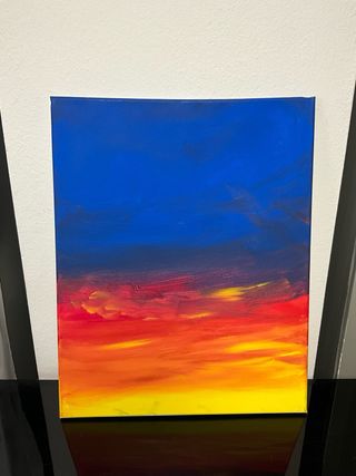 Quadro Onde del mare di fuoco