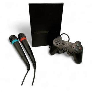 CONSOLA PS2 SLIM NEGRA + MANDO + CABLES + ACC