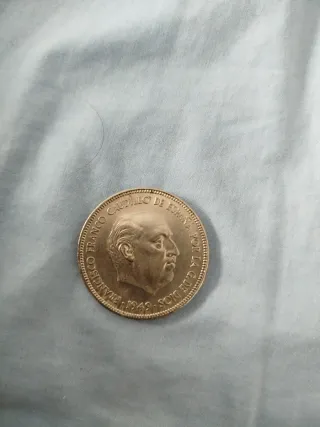 5 Pesetas 1949 Franco Caudillo de España