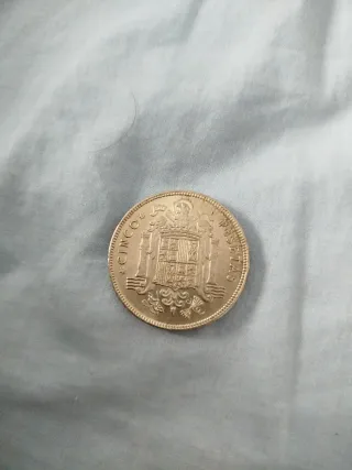 5 Pesetas 1949 Franco Caudillo de España