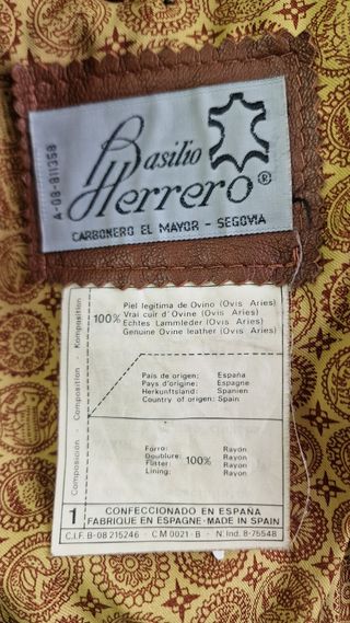 Cazadora bolero piel marrón