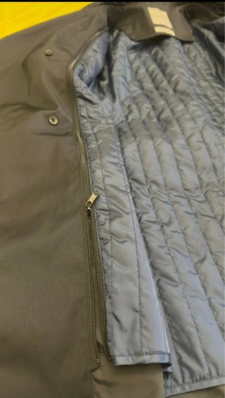 Gabardina Trench Zara XL azul marino trinchera