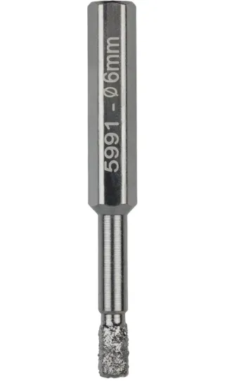 wolfcraft Broca recubierta de diamante  Ø 6 mm