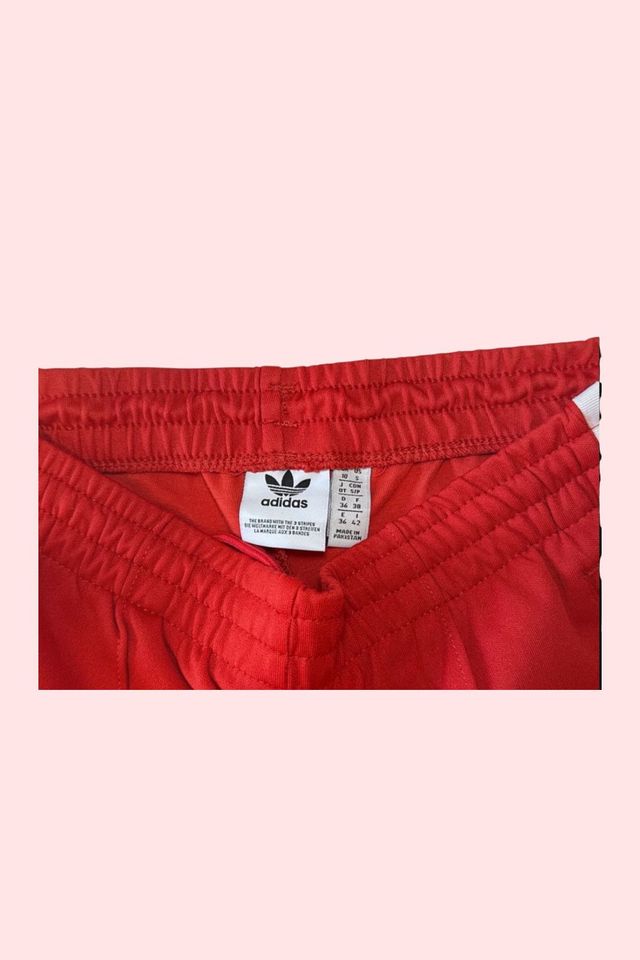 Adidas Pantalones Deportivos Rojos