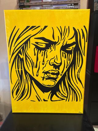 Lienzo pintado a mano