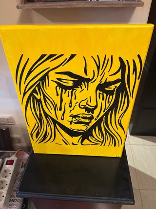 Lienzo pintado a mano