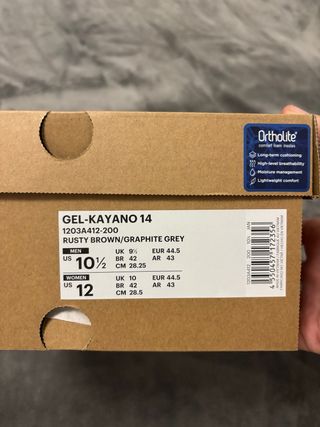 Asics Gel Kayano 14 Talla 44.5 Nuevas