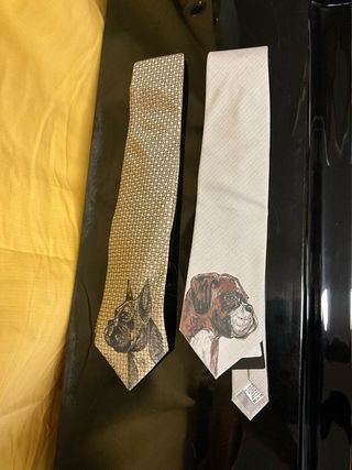 Set Ceramica Stoffa Dipinta Mano Boxer Cane