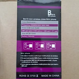 Mini Cellulare Rosa LBSZAR M10