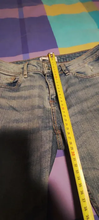 Vaqueros Mango desgastados