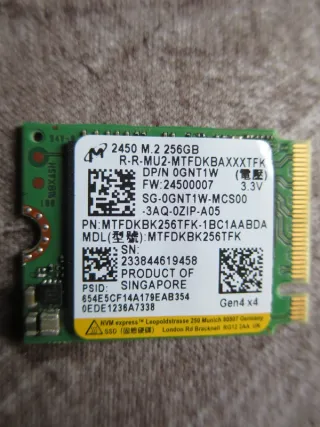Disco Duro SSD Micron 256GBNVMe SteamDeck Xbox S